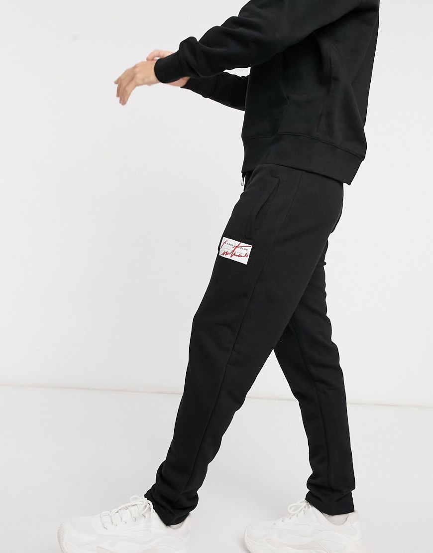 The Couture Club archive box tapered sweatpants t-shirt in black