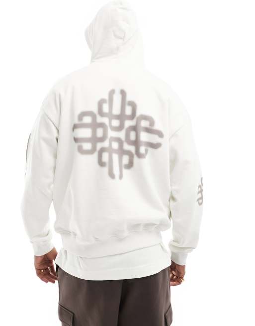 Off white deals blurred hoodie