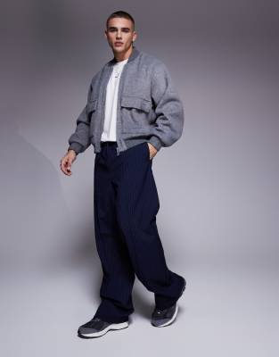 The Couture Club - Bombe en laine mélangée - Gris