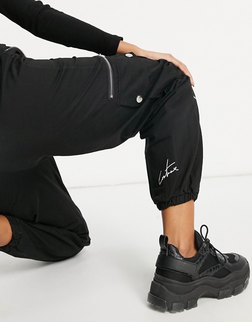 The Couture Club cargo trousers in black