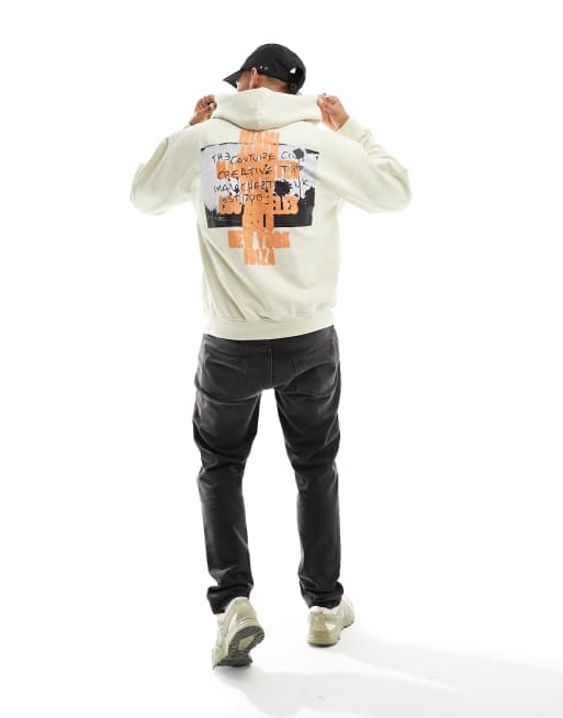 The Couture Club essential hoodie in off white, ASOS