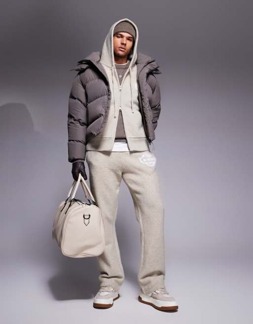 The Couture Club classic padded coat in brown , 2 of 4