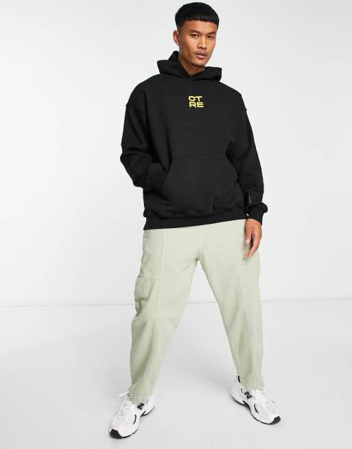 The Couture Club co ord oversized hoodie in black with logo print