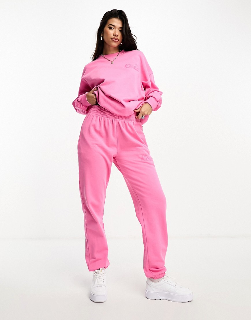 The Couture Club co-ord oversized joggers in pink