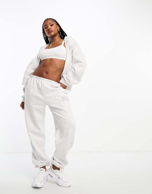 The Couture Club co ord oversized logo joggers in light grey ASOS