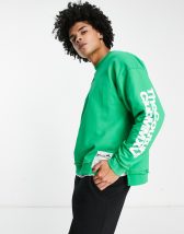 ASOS Dark Future co-ord oversized quarter zip sweatshirt in polar