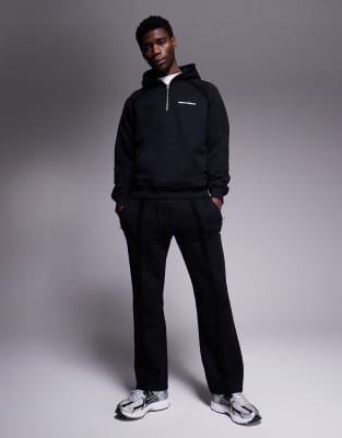 The Couture Club The Couture Club co-ord raw seam joggers in black