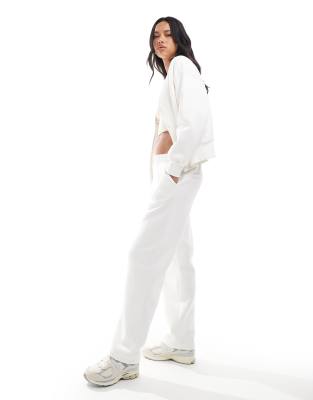 The Couture Club The Couture Club co-ord relaxed wide leg joggers in off white