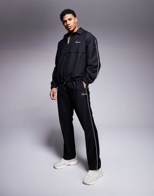 The Couture Club co-ord smart piped track jacket in black , 4 of 4