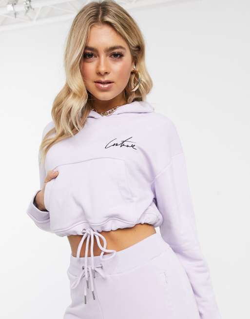 Couture club cropped hoodie new arrivals