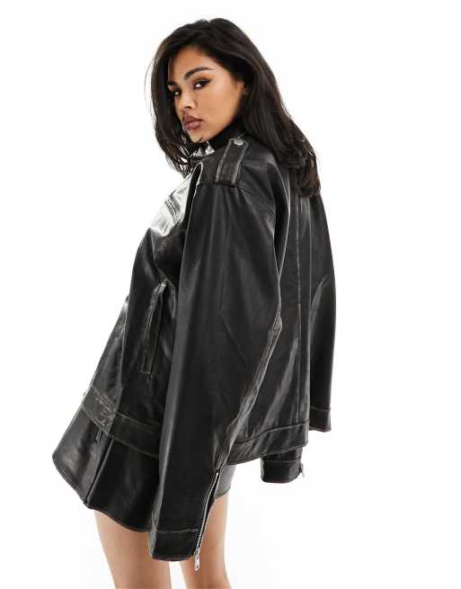 Couture club leather jacket store