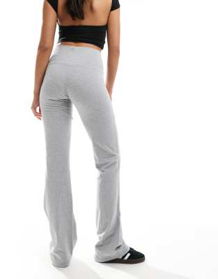 The Couture Club The Couture Club emblem soft touch yoga pants in grey marl