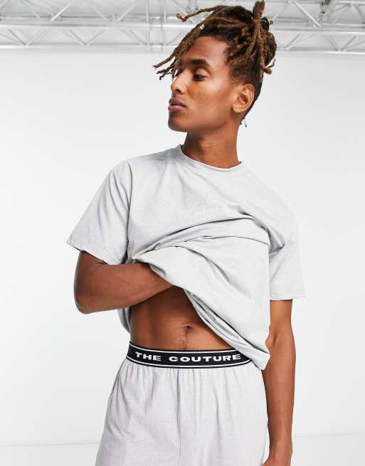 The Couture Club - Ensemble de pyjama long - Gris chiné , 4 de 4