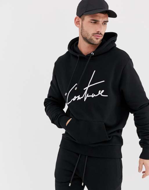 The Couture Club essential tracksuit in black