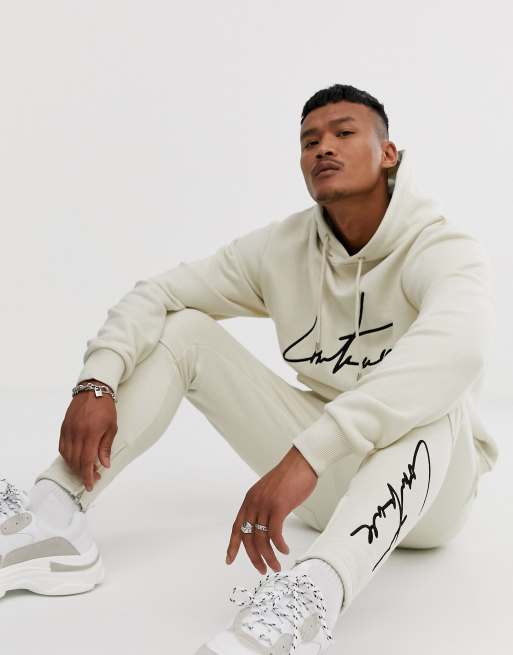 The Couture Club essential hoodie in off white, ASOS