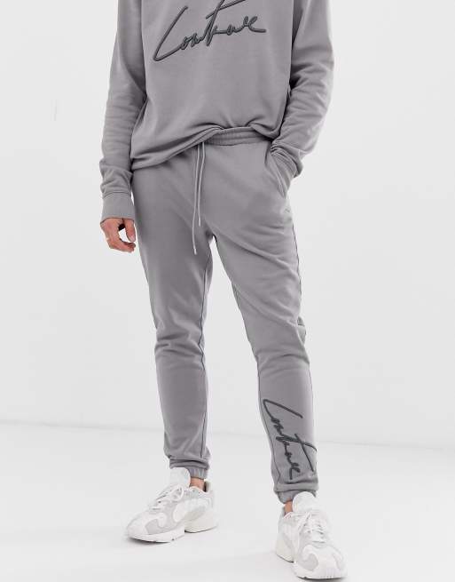 The Couture Club essential sweatpants in gray