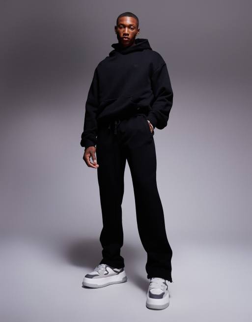 The Couture Club - Essentials - Forvaskede sorte joggingbukser - Del af sæt