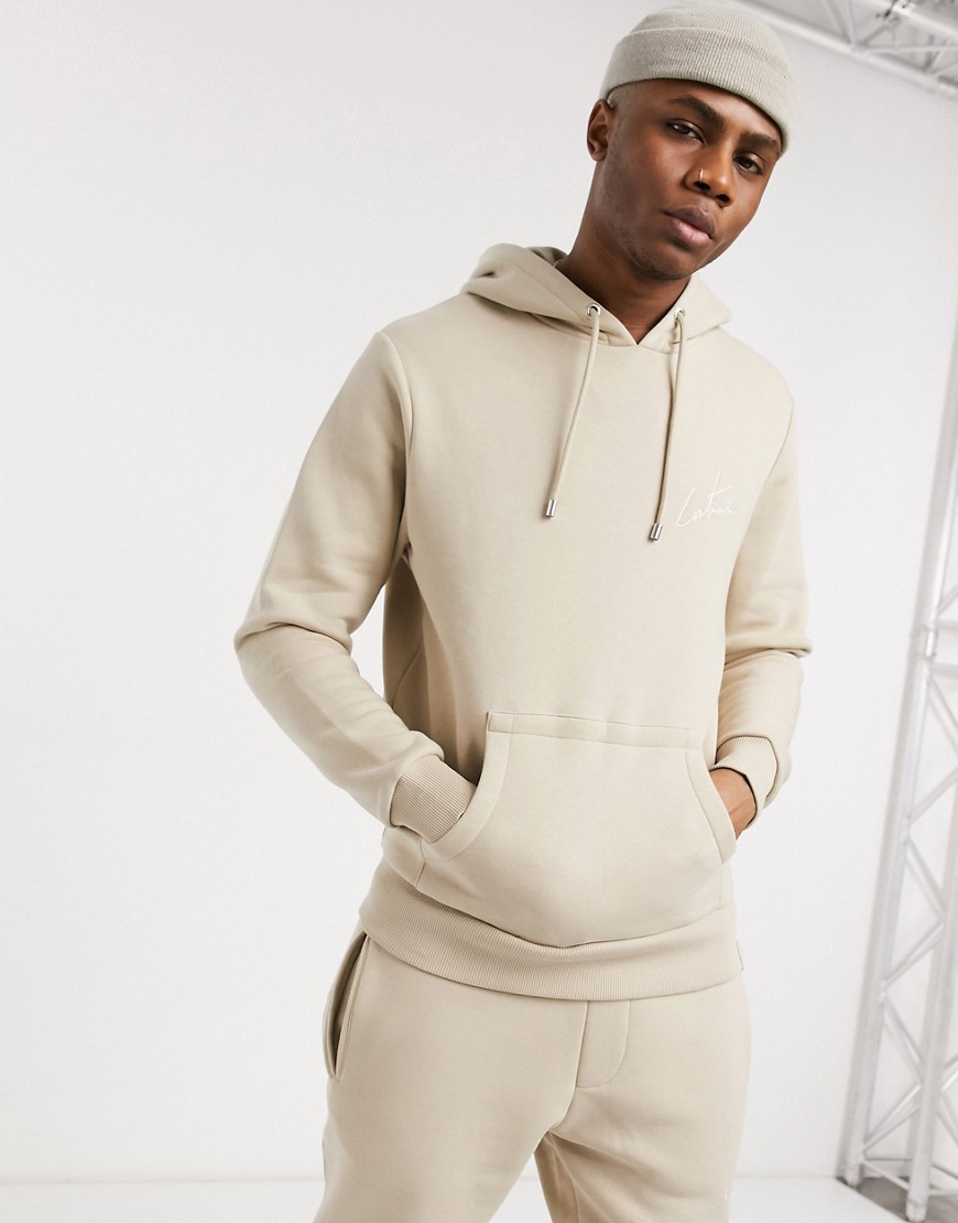 The Couture Club essentials hoodie in beige