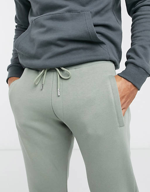Men The Couture Club essentials slim fit joggers in khaki 