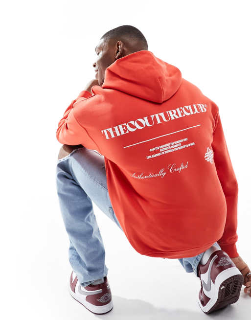 Red discount graphic hoodies