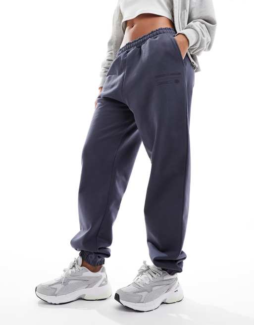 ASOS DESIGN heavyweight oversized cargo sweatpants in navy