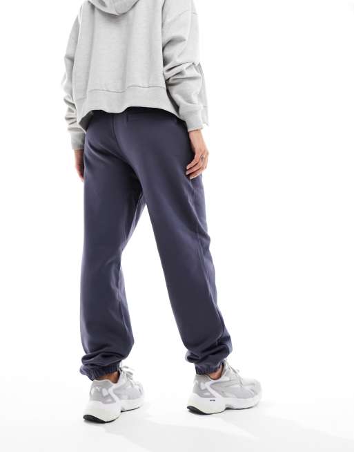 ASOS DESIGN heavyweight oversized cargo sweatpants in navy