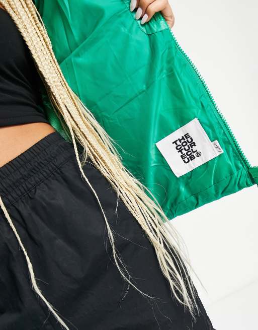 The Couture Club high shine jacket in green, 3 of 4