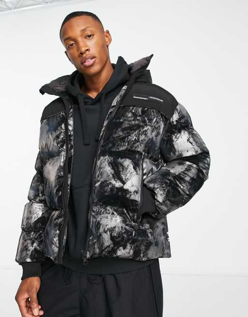 Reflective Hood Puffer Coat