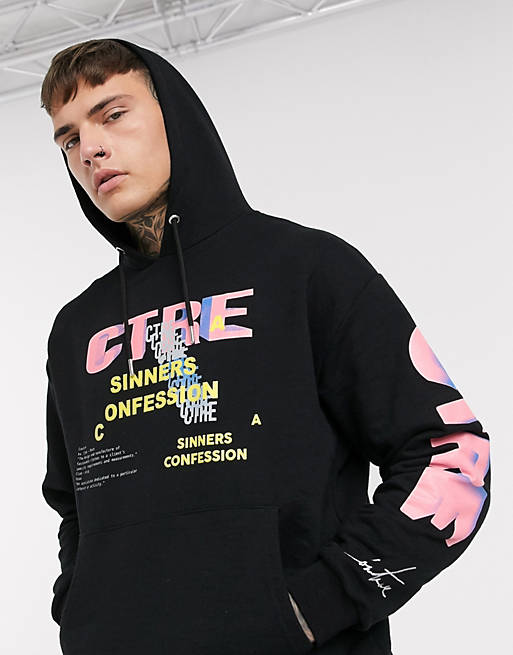 The Couture Club hoodie in black with graphic print | ASOS