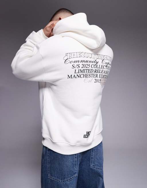 The Couture Club – Kapuzenpullover in Wollweiß mit „Community Capsule“-Print, 4 von 4