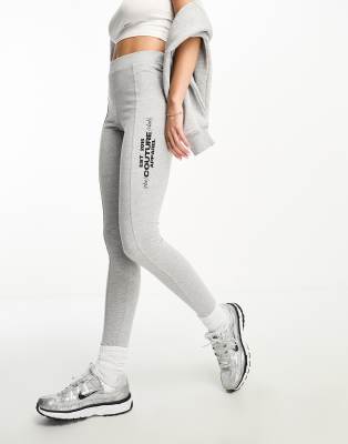 The Couture Club - Leggings in Grau mit Logo