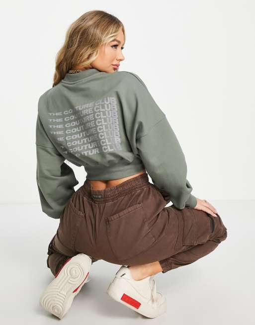 Couture club best sale cropped hoodie