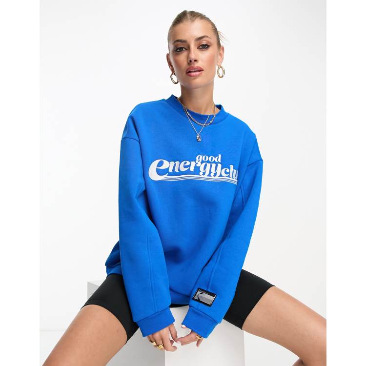 Cobalt blue outlet sweatshirt