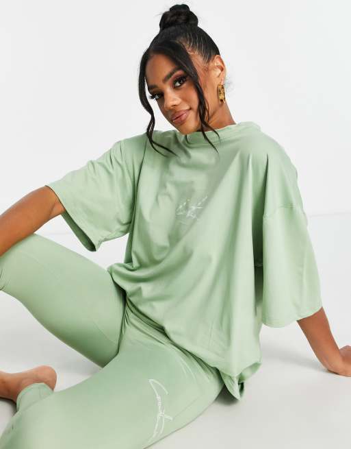 The Couture Club - Loungeset met legging in groen