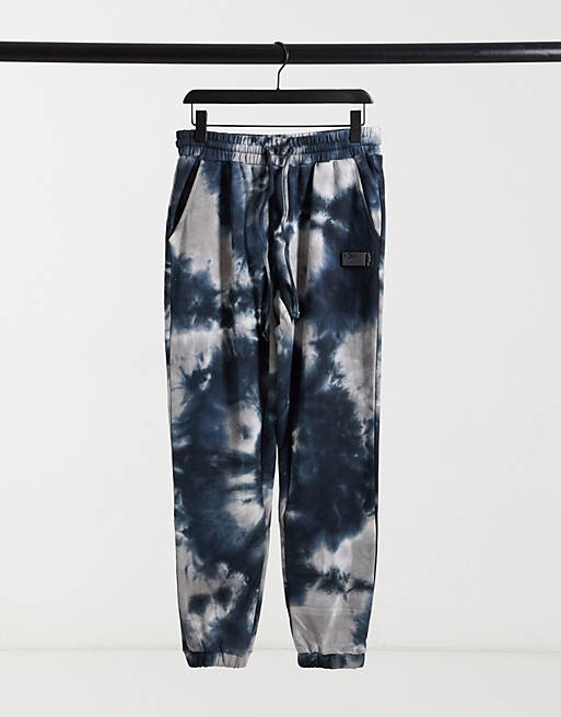 The Couture Club marble wash relaxed fit co-ord joggers in navy