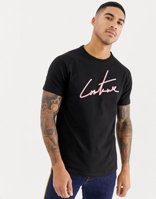 Couture Club muscle t-shirt in black 