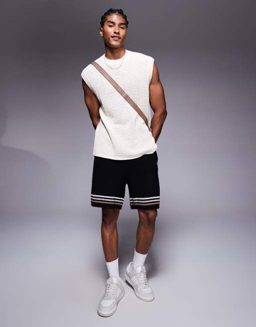 The Couture Club oversized knitted vest in off white, 3 of 4