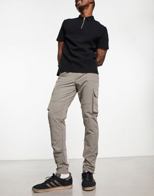 The Couture Club technical slim cargo trousers in grey - ASOS Price Checker