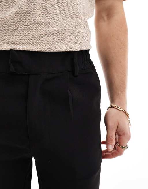 The Couture Club pants with split hem in black, 2 of 5