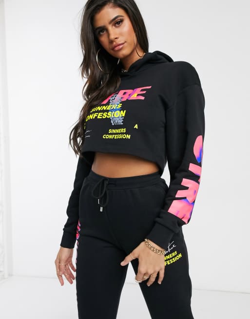 Couture club 2024 cropped hoodie