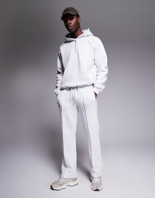 The Couture Club raw seam trackies in grey marl (part of a set)