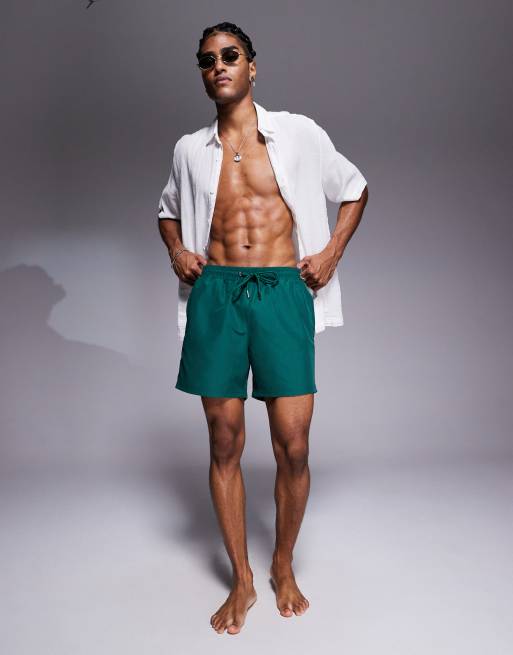 The Couture Club - Reactieve zwemshort met embleem in green, 4 van 4