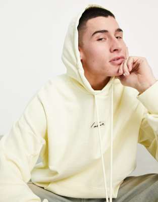 The Couture Club Relaxed Fit Hoodie In Pastel Yellow ModeSens