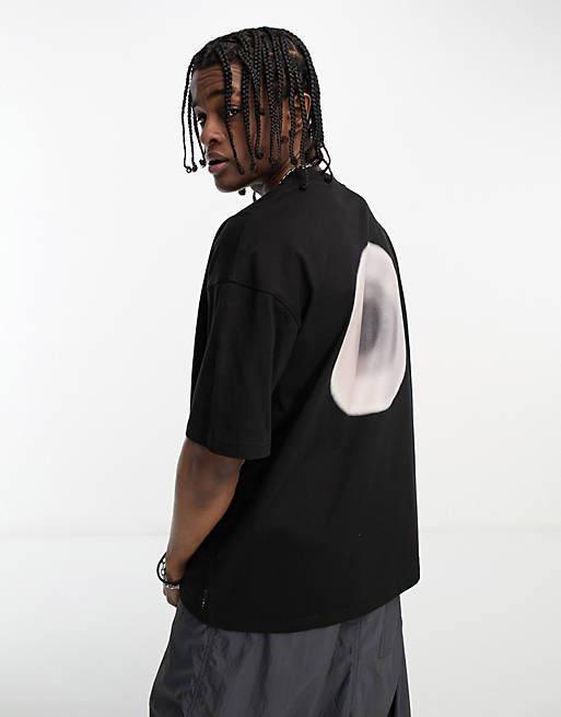 The Couture Club relaxed fit t-shirt in black with circle back print | ASOS