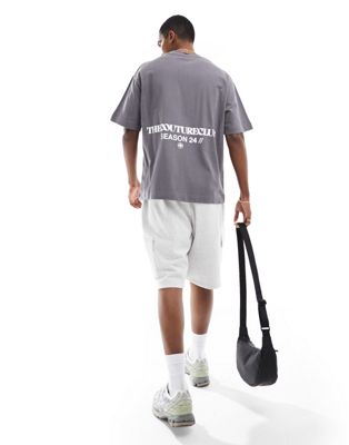 The Couture Club relaxed fit t-shirt in off charcoal