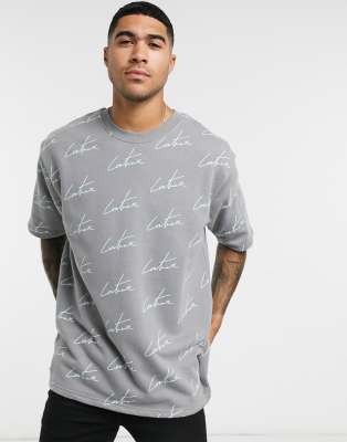 The Couture Club 3D pocket t-shirt in gray