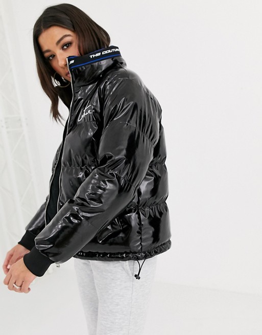 Αποτέλεσμα εικόνας για The Couture Club reversible signature padded jacket in black