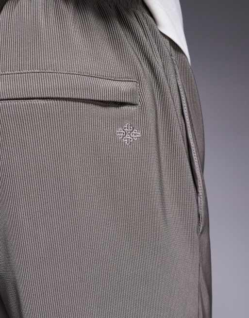 The Couture Club ribbed shorts in brown, 3 of 5