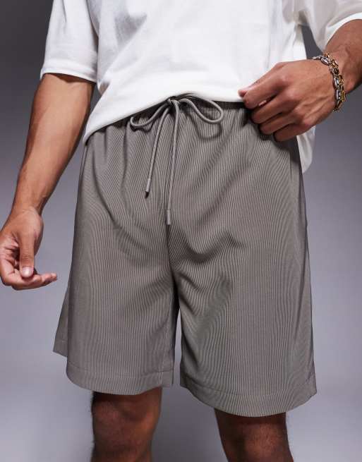 The Couture Club ribbed shorts in brown, 4 of 5