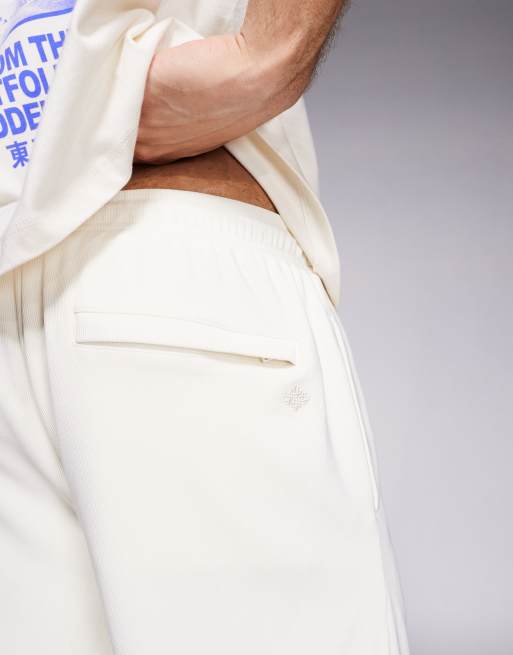 The Couture Club ribbed shorts in stone, 4 of 5
